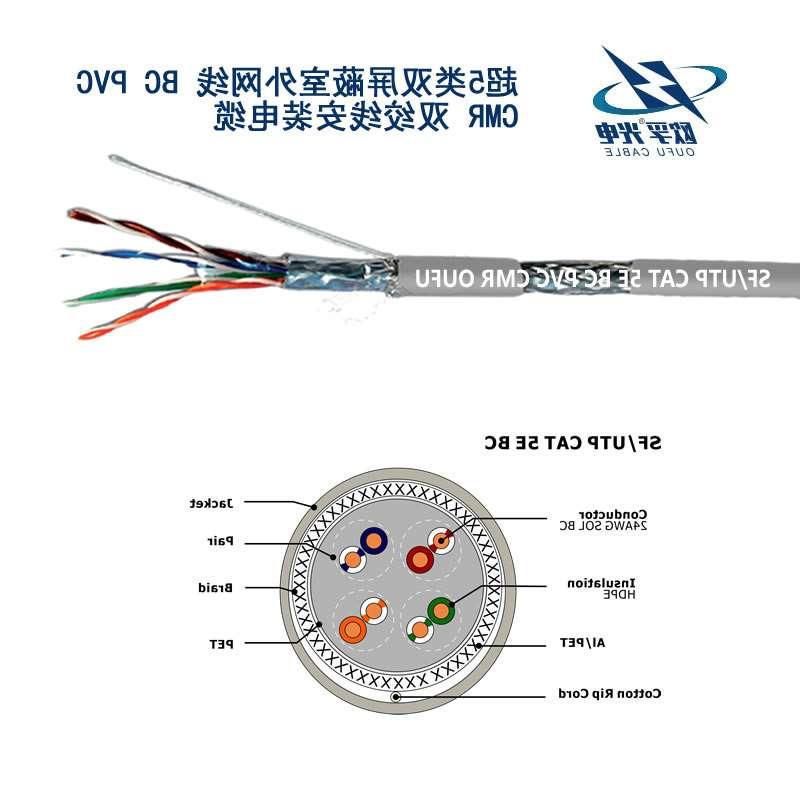 海淀区SF / UTP CAT 5E BC PVC CMR双绞线安装电缆